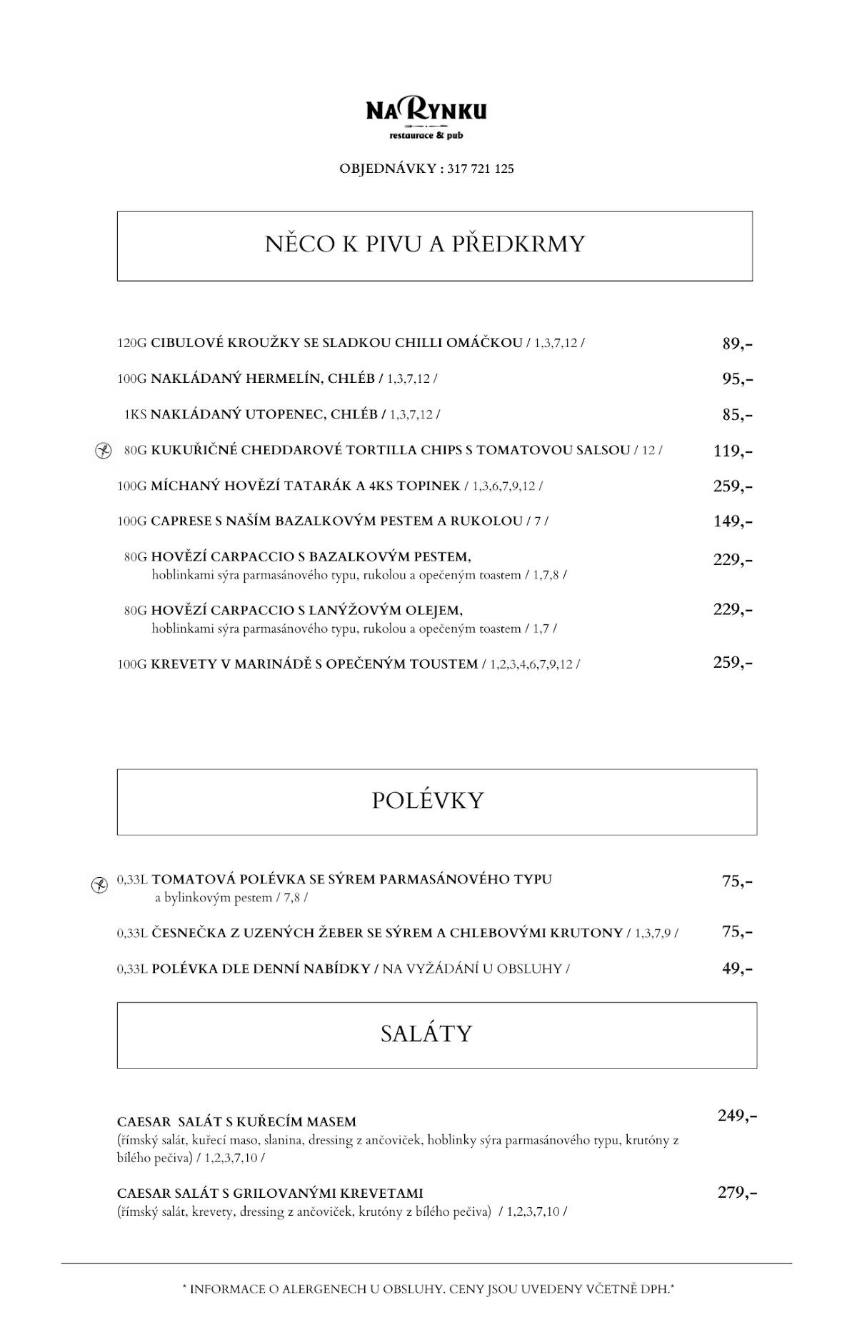 Na Rynku & Pub меню