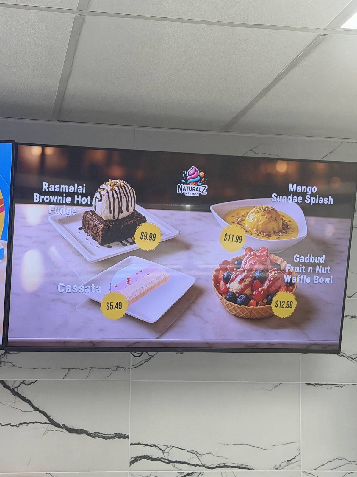 Naturalz Ice Cream - Bothell меню