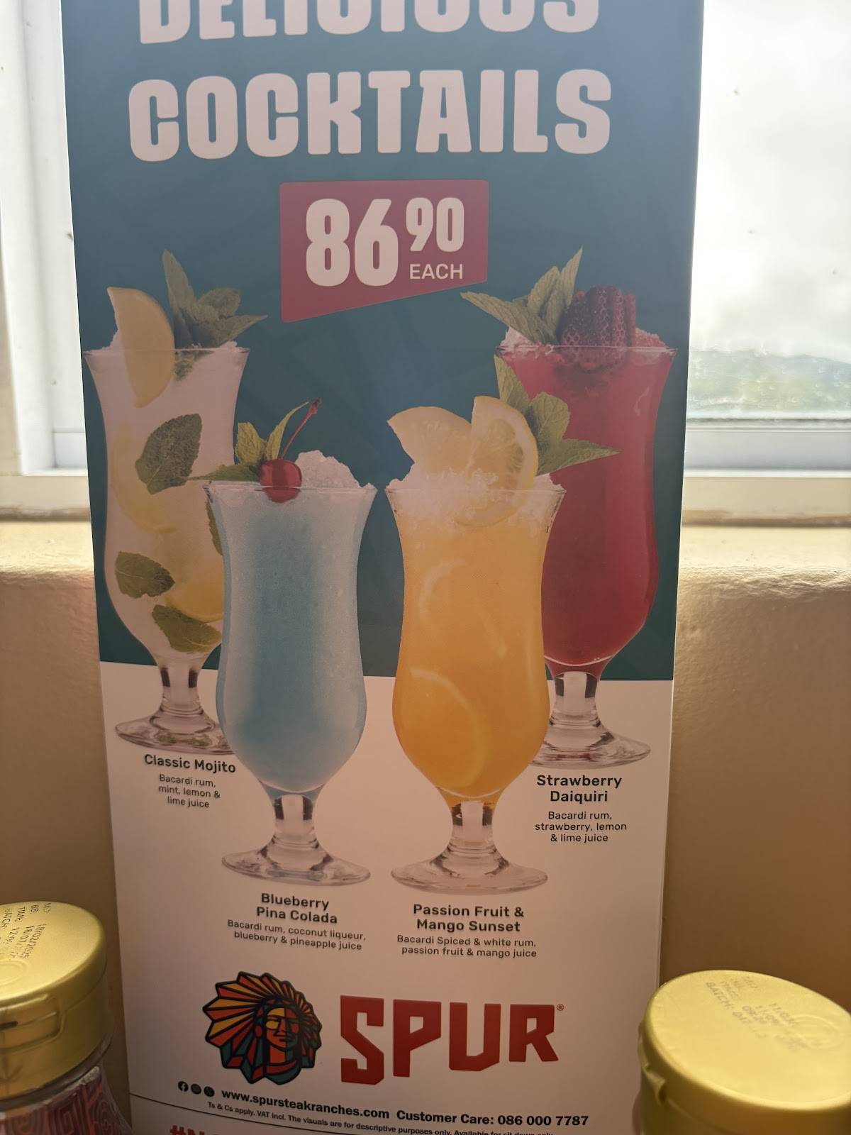 Navaho Springs Spur меню