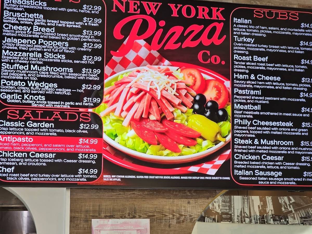 New York Pizza Co меню