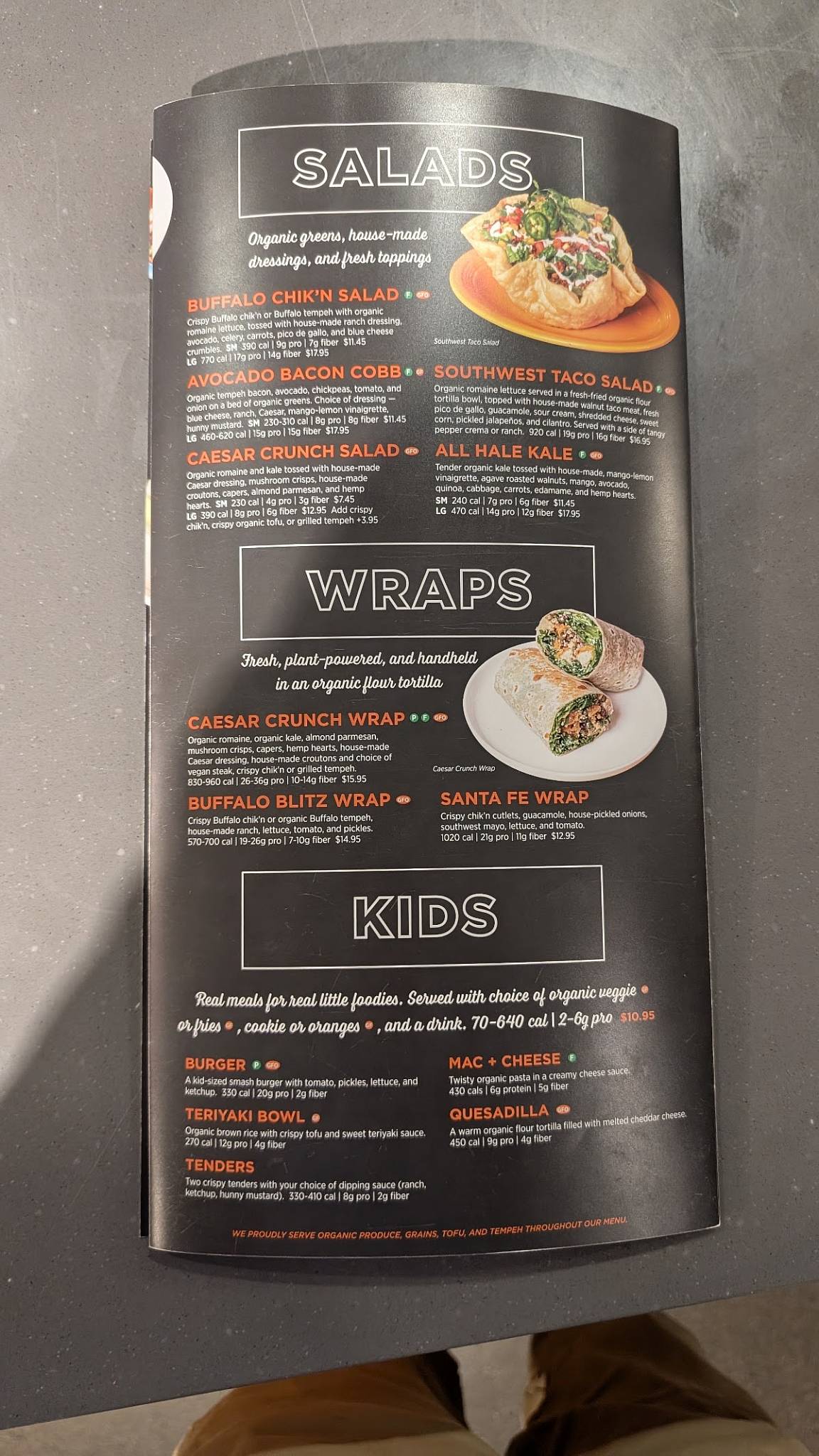 Next Level Veggie Grill Denver меню