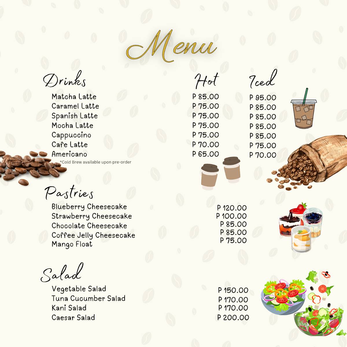 Noiraé Café меню