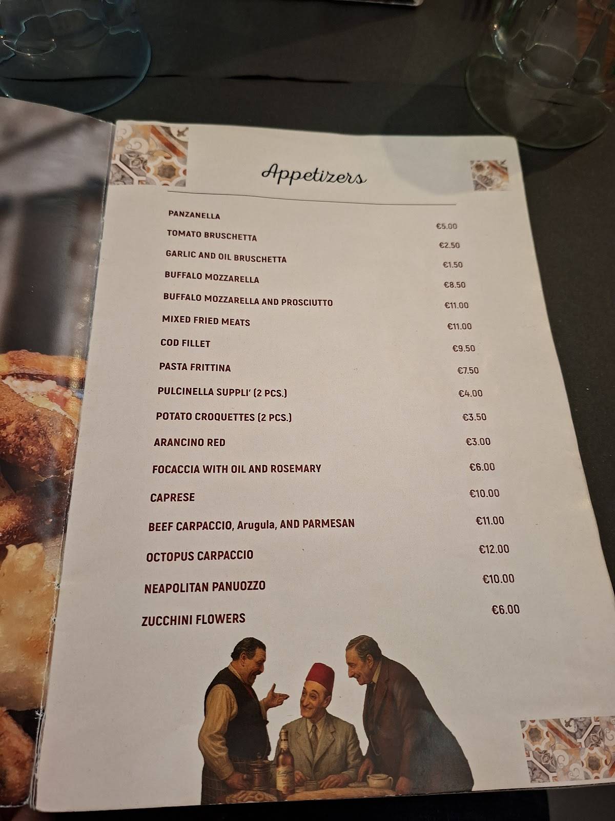 O'Pazzariello меню