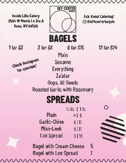 Off Center Bagels меню