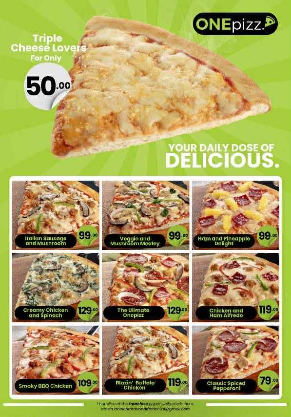 One Pizz меню