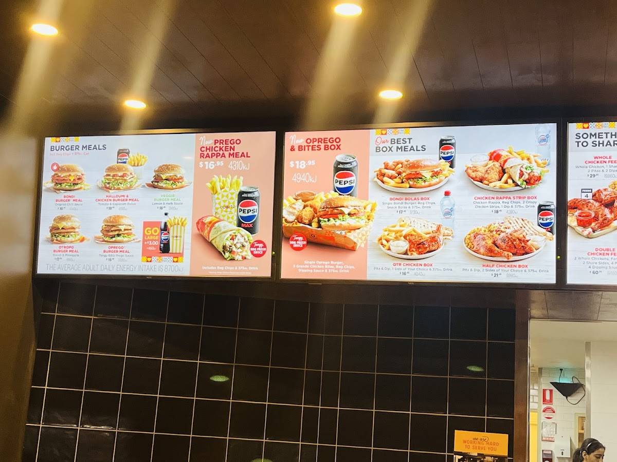 Oporto Springvale Drive Thru меню