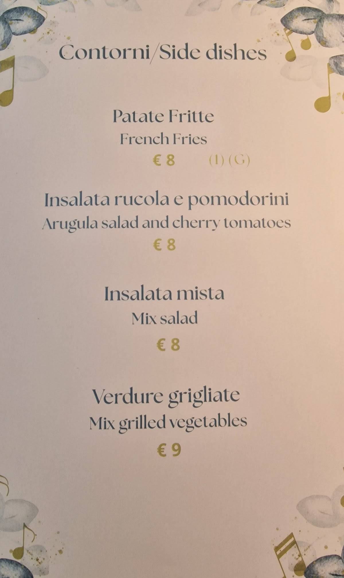 Osteria Ravello меню