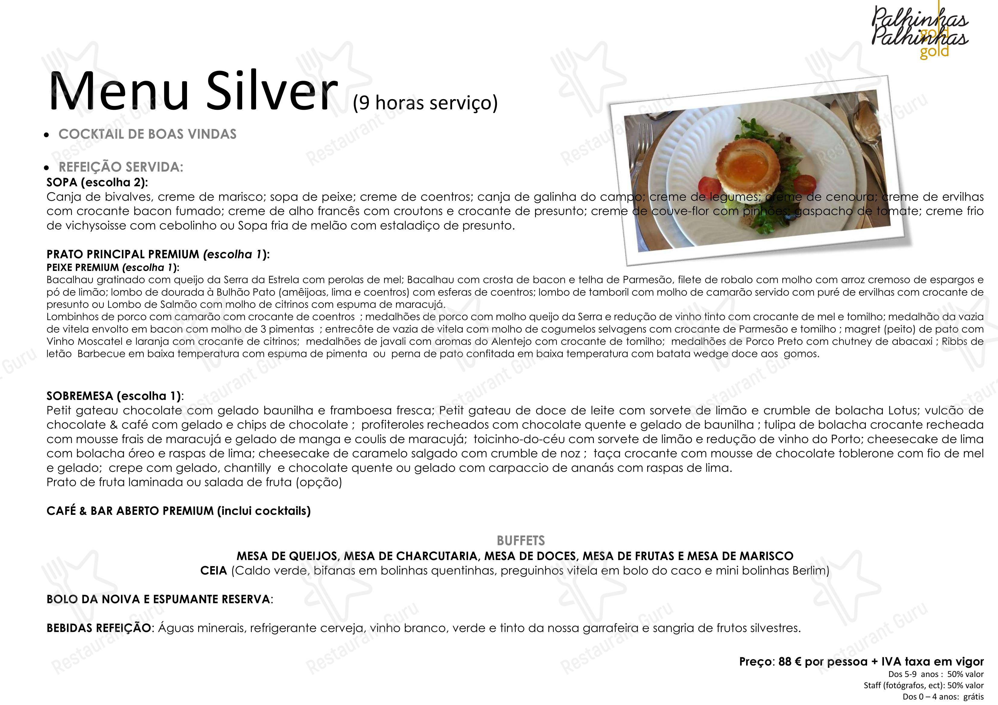 Palhinhas Gold в Риу-Майоре - Boronia Catering Menu Pack