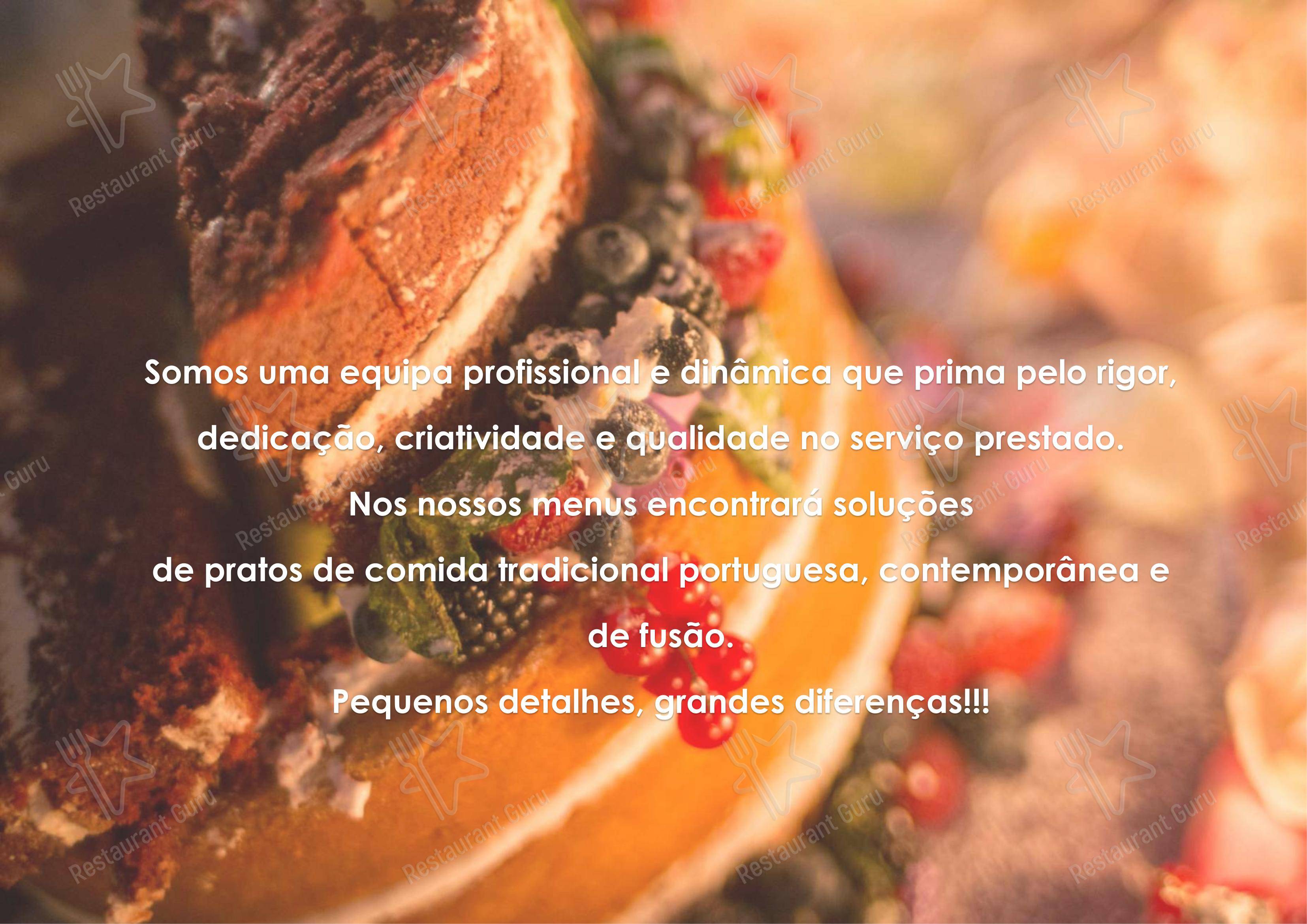 Boronia Catering Menu Pack ресторана Palhinhas Gold