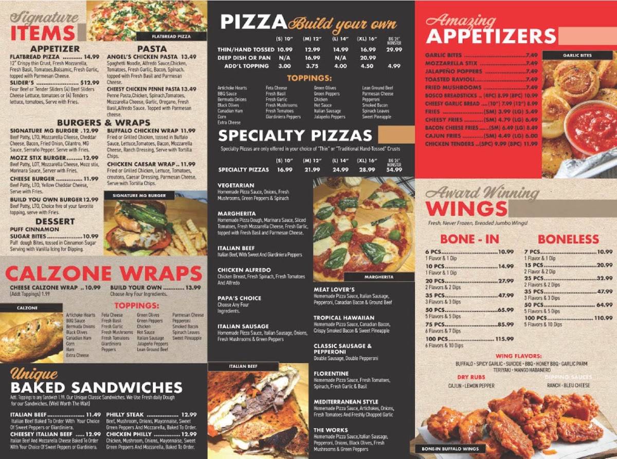 Papa Ray's Pizza меню