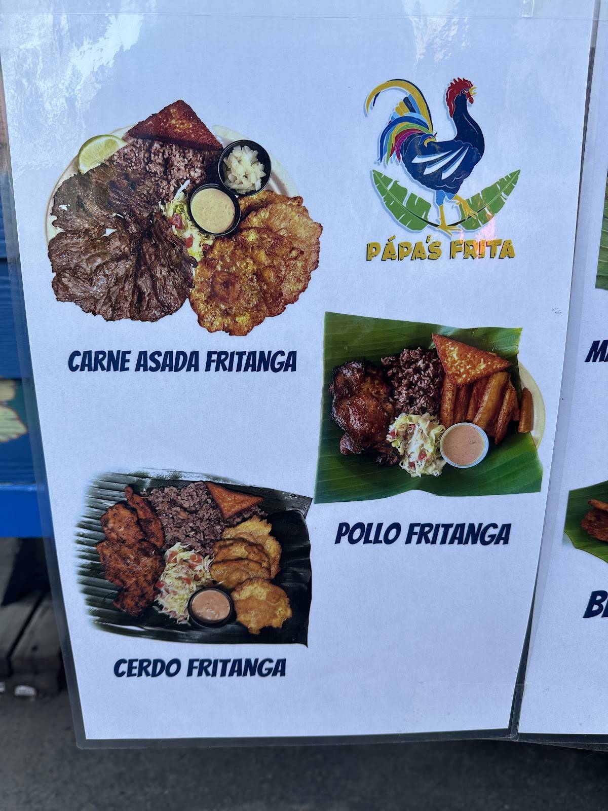 Pápa’s Frita меню