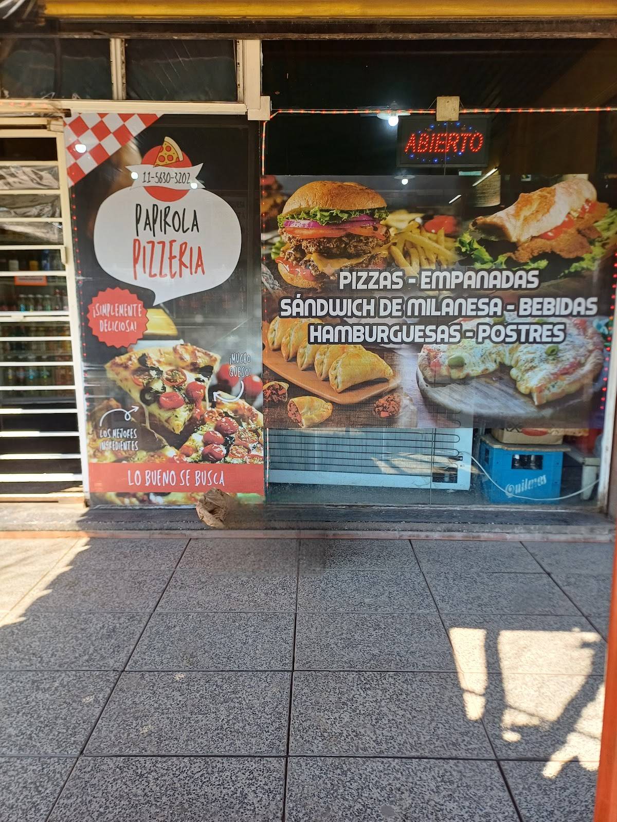 Papirola меню