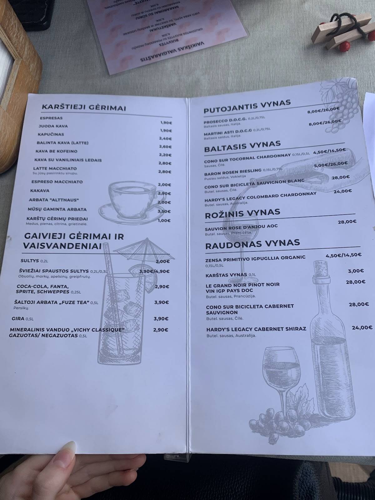 PasTą меню