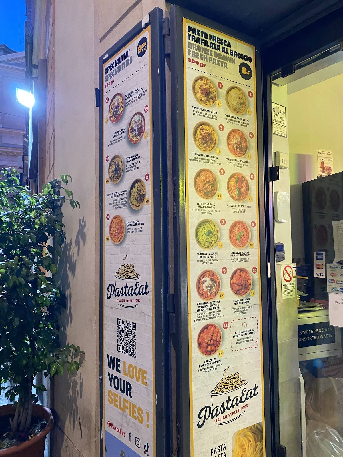 Pastaeat viale Ippocrate меню