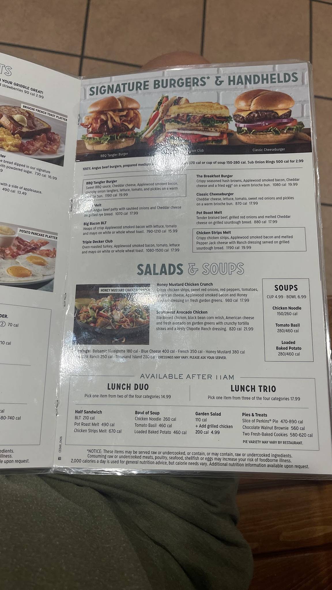 Perkins Restaurant & Bakery меню