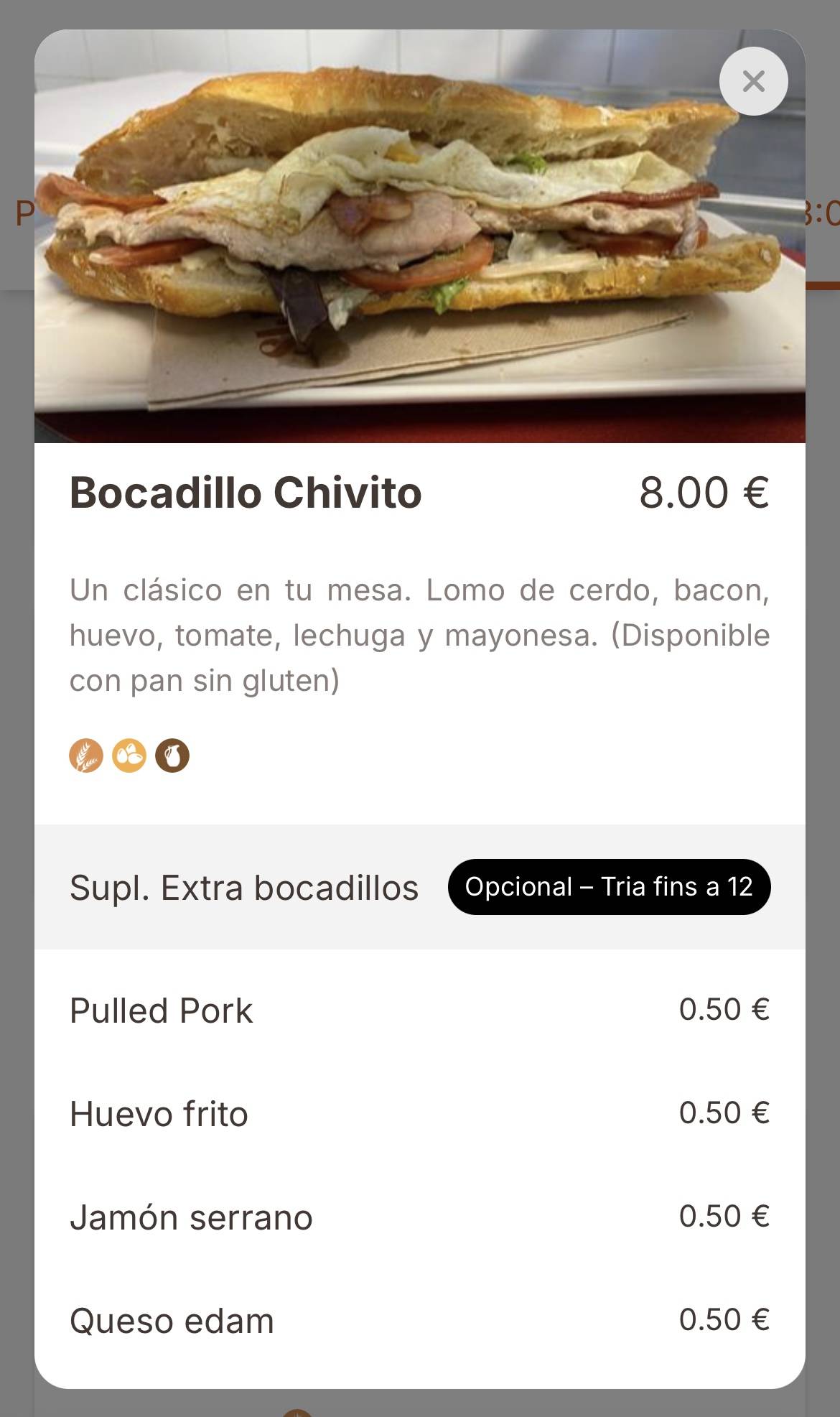 Restaurante Turis меню