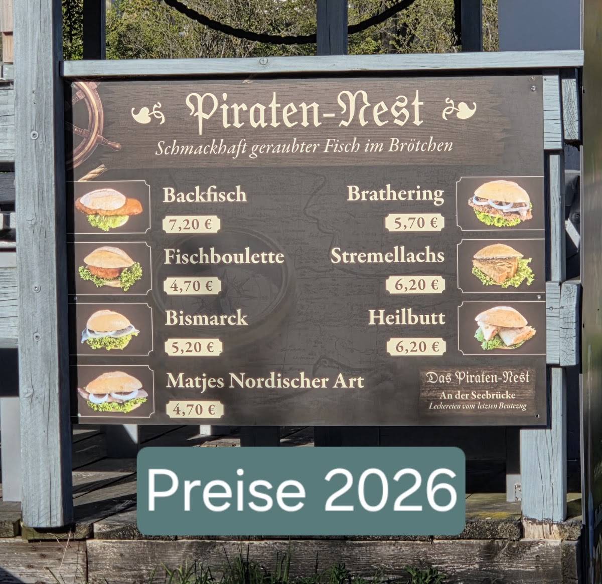 Piratennest меню