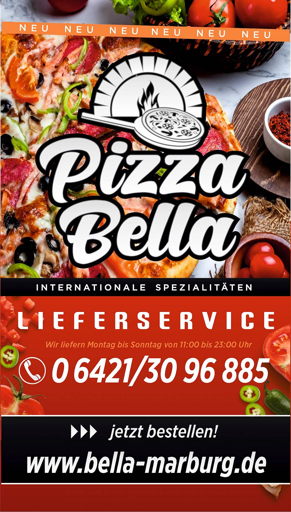 Pizza Bella меню