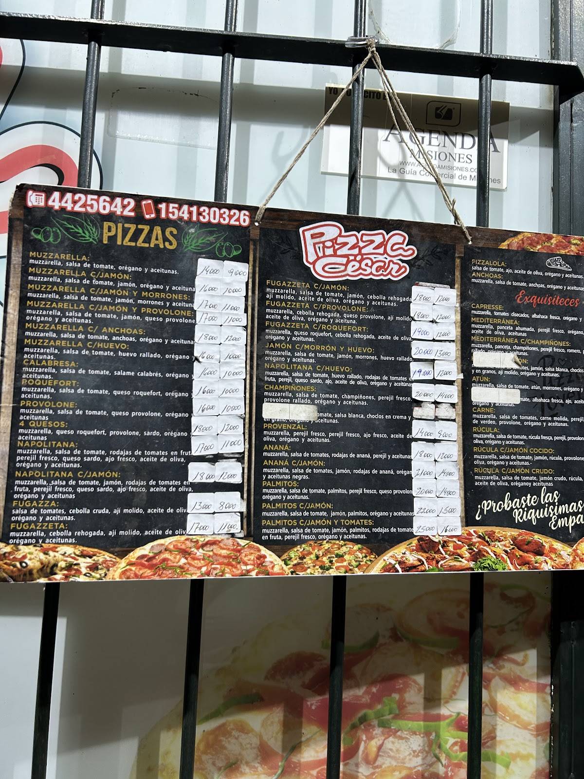 Pizza César меню