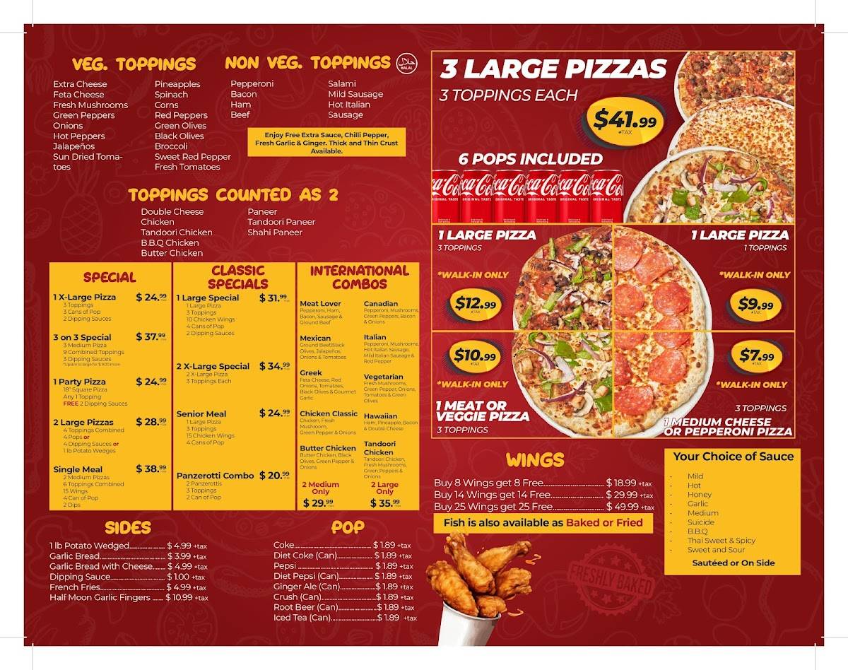 Pizza Machine меню