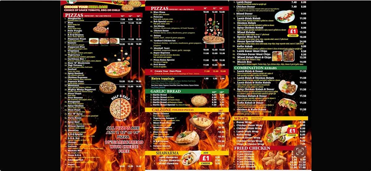 Pizza Roma меню