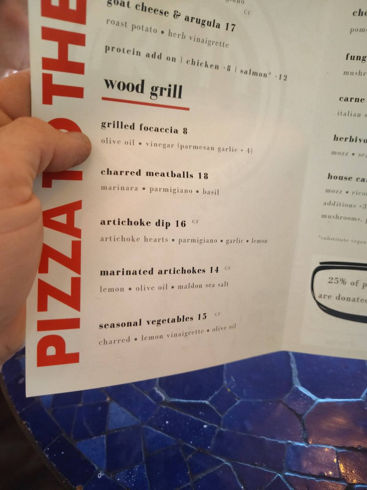 Pizza To The Rescue меню