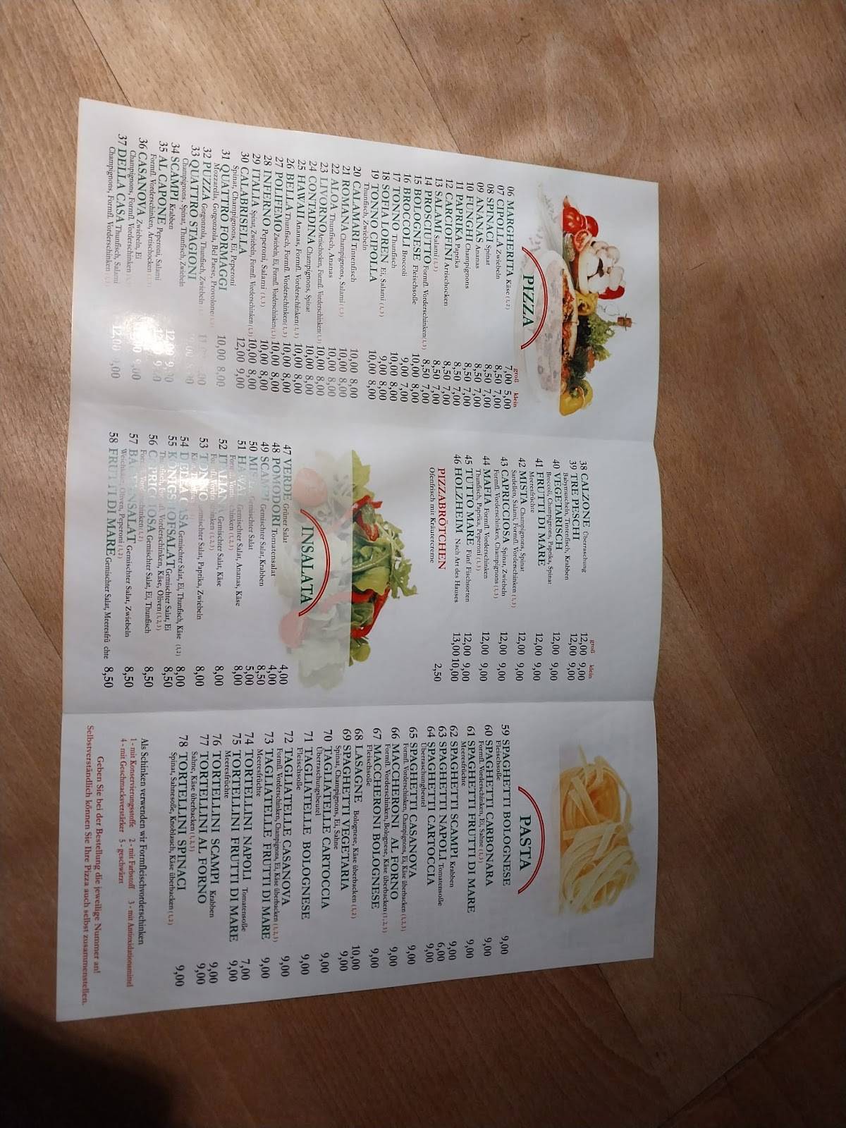 Pizzeria Da Rosa меню