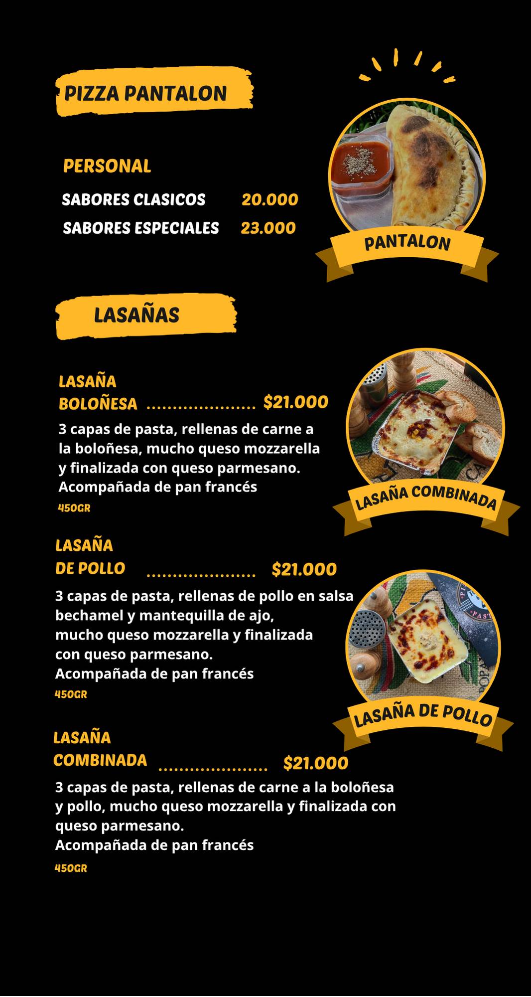 Pizzería ruta 22 меню