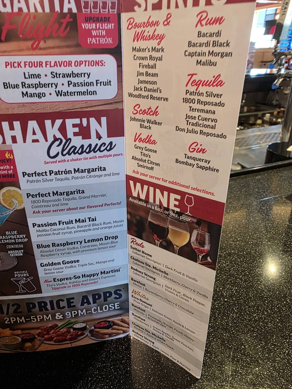 Applebee's Grill + Bar меню