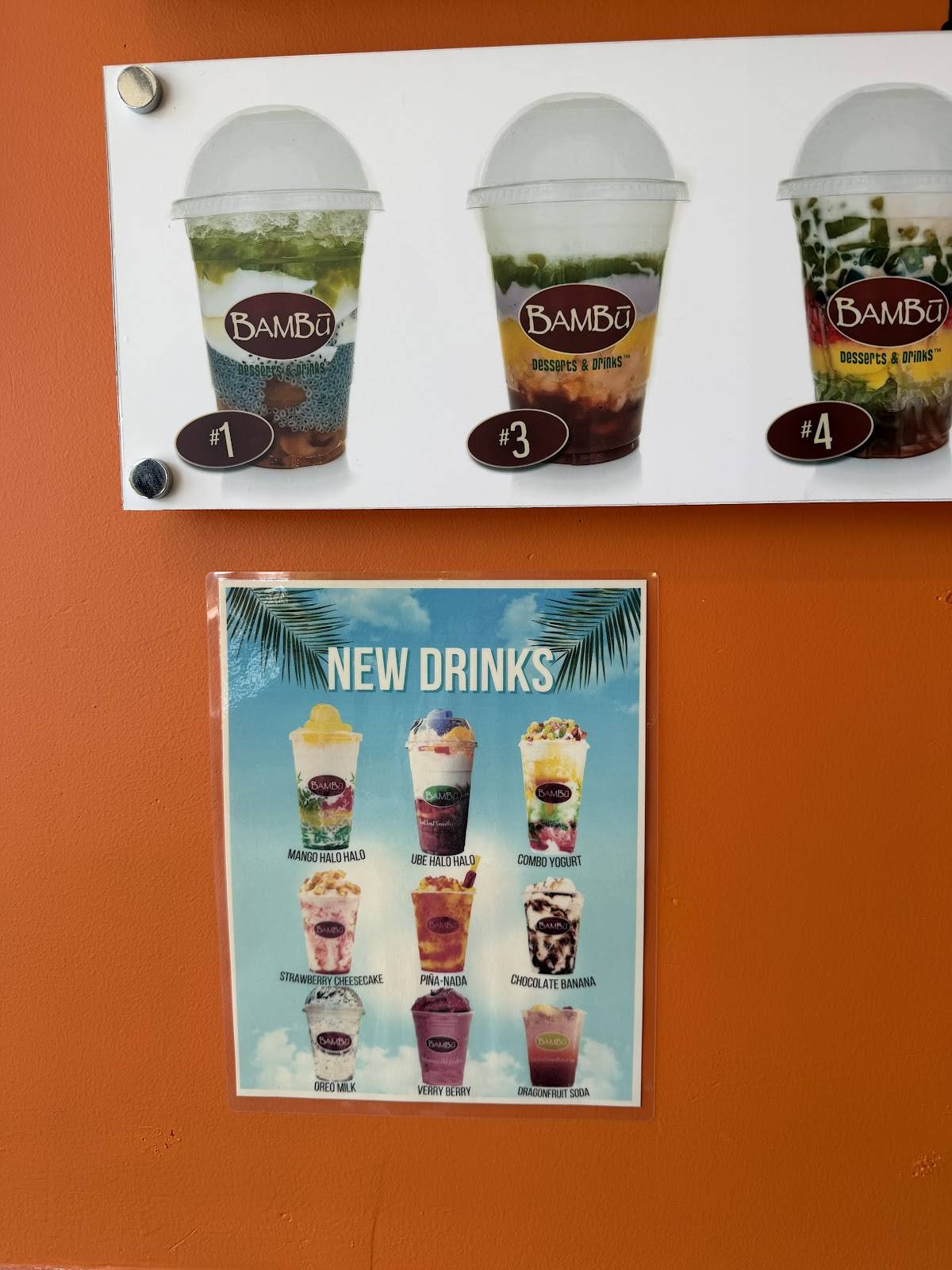 Bambu Dessert Drinks меню
