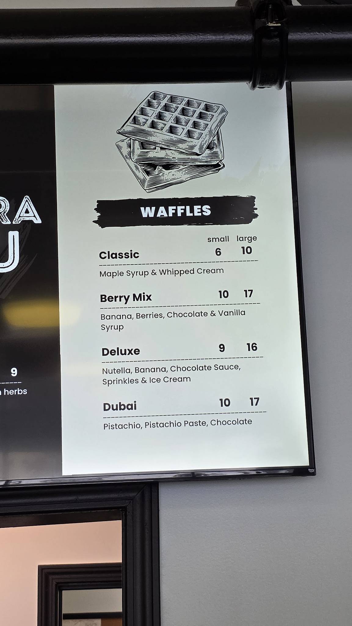 Manzara Cafe меню