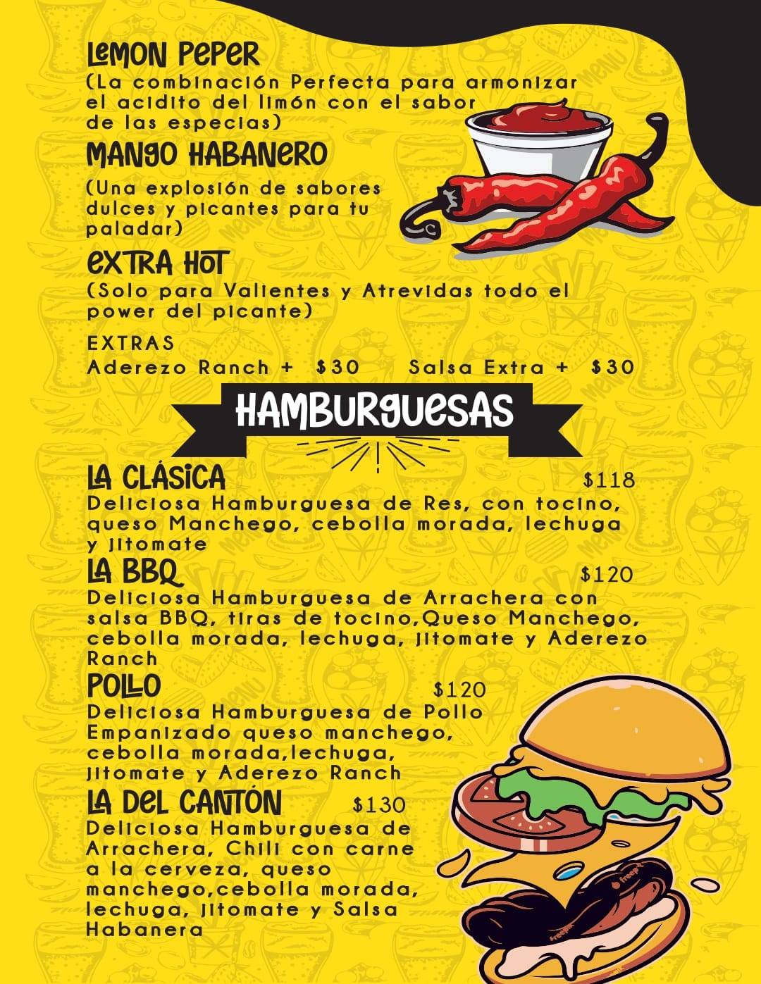 Que Raspe меню