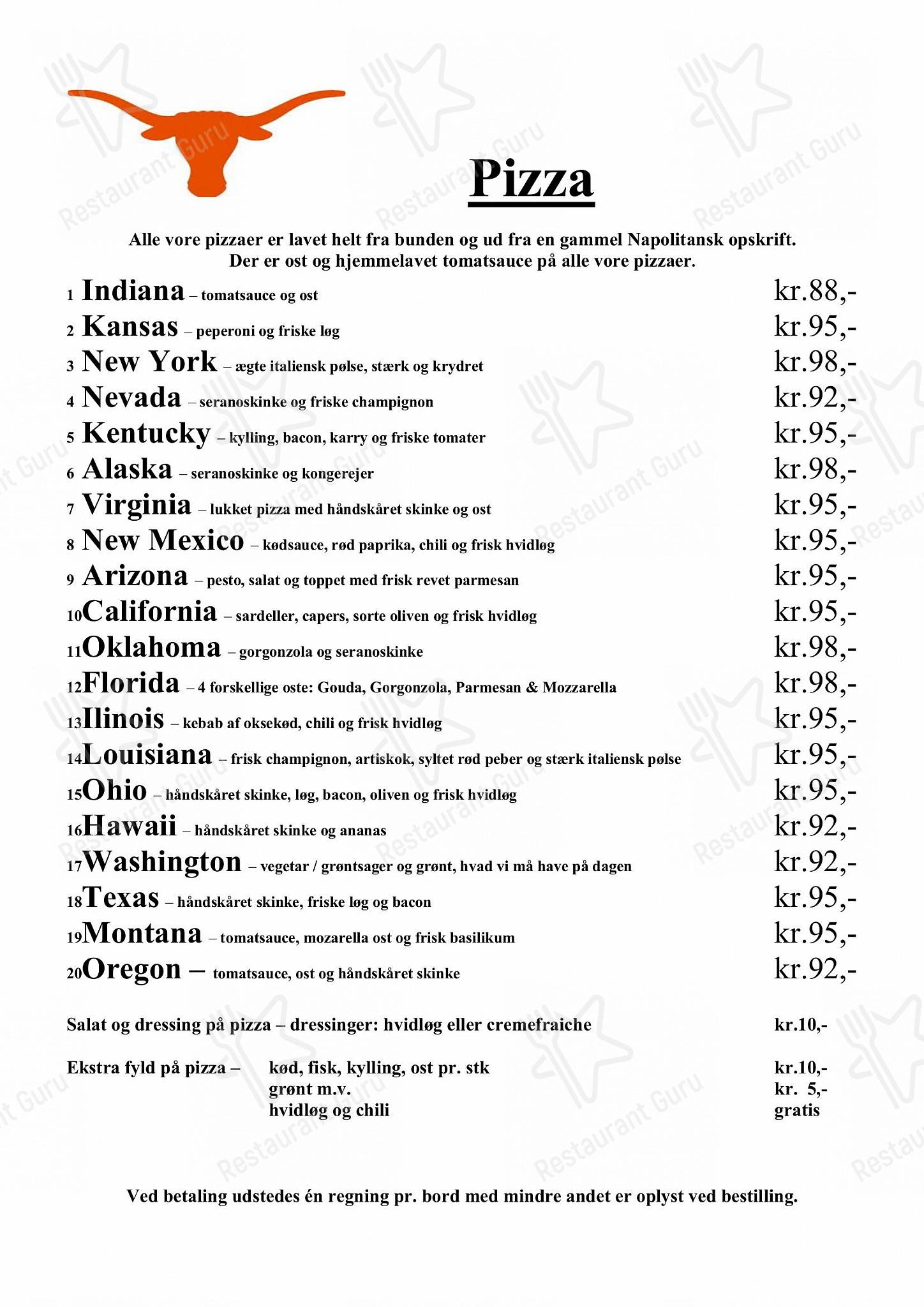 Меню ресторана Texas Bornholm - Wine Menu