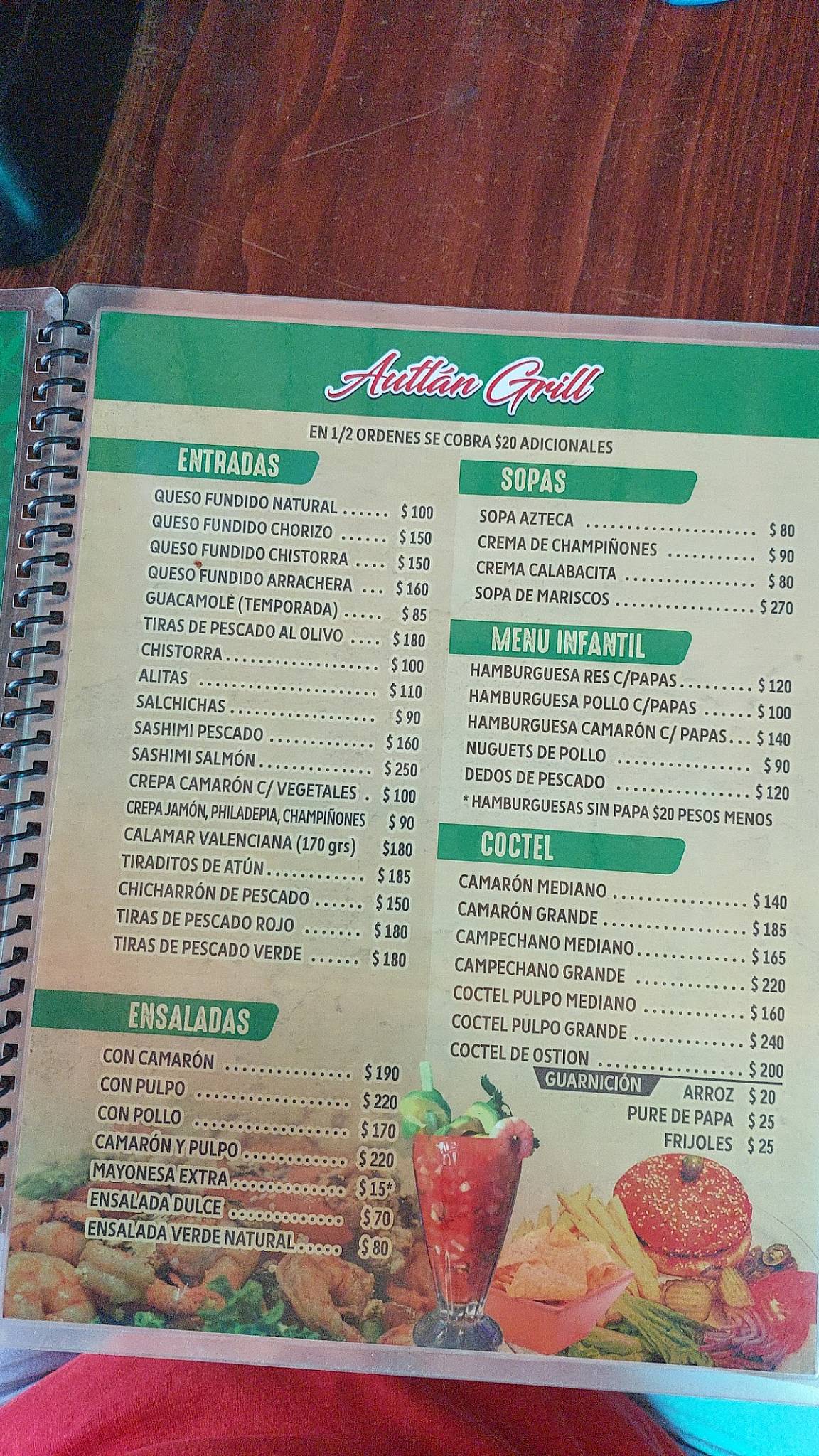 El Costeñito меню