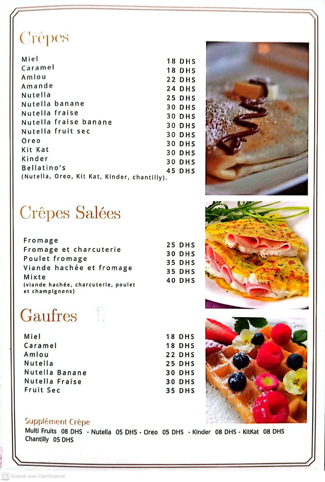 Bellatino's меню