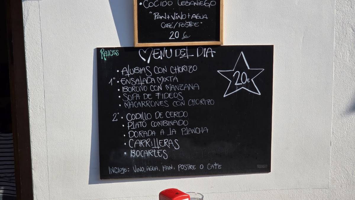 Raices Restobar меню