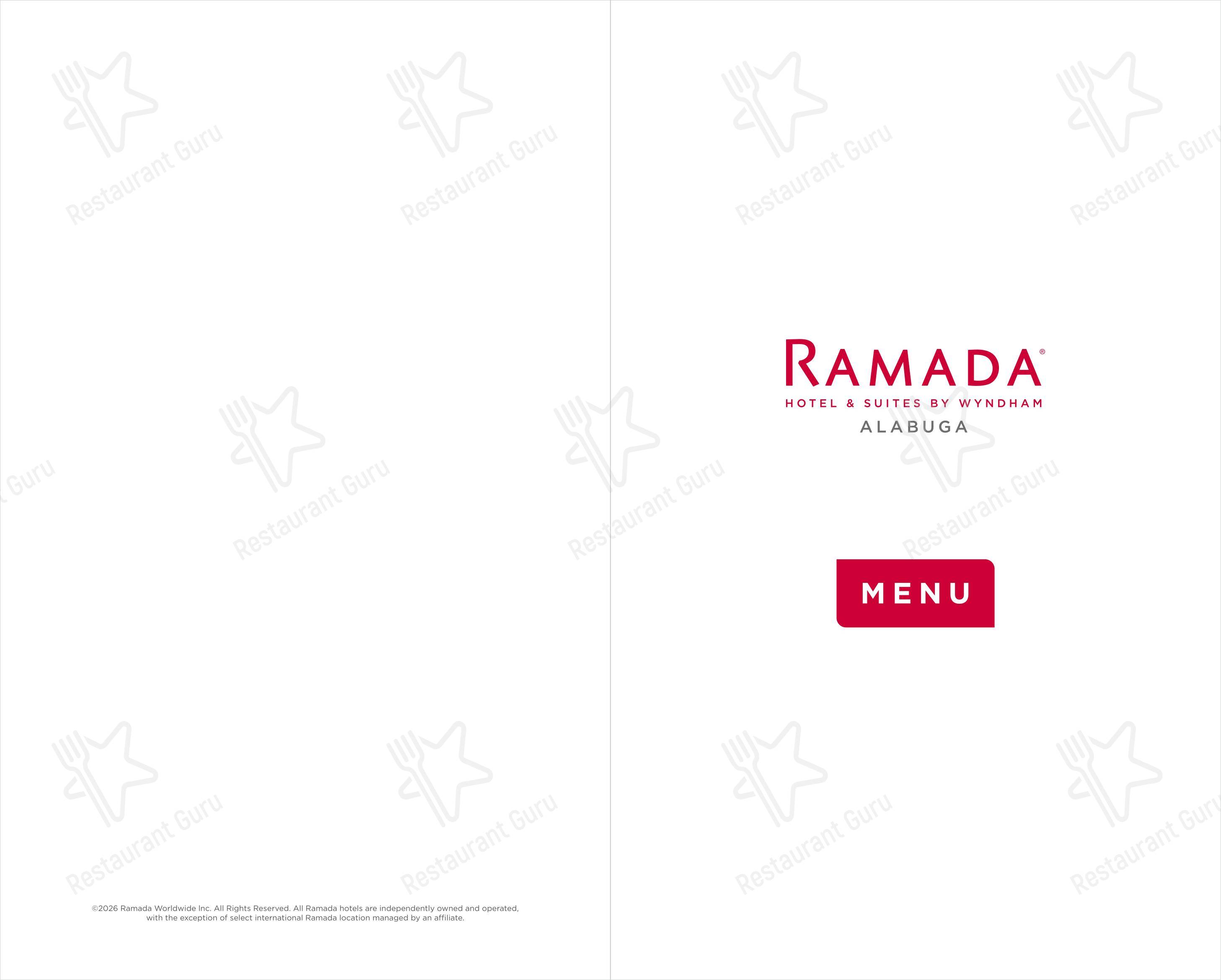 Меню Ramada Hotel & Suites by Wyndham Alabuga - Меню напитков