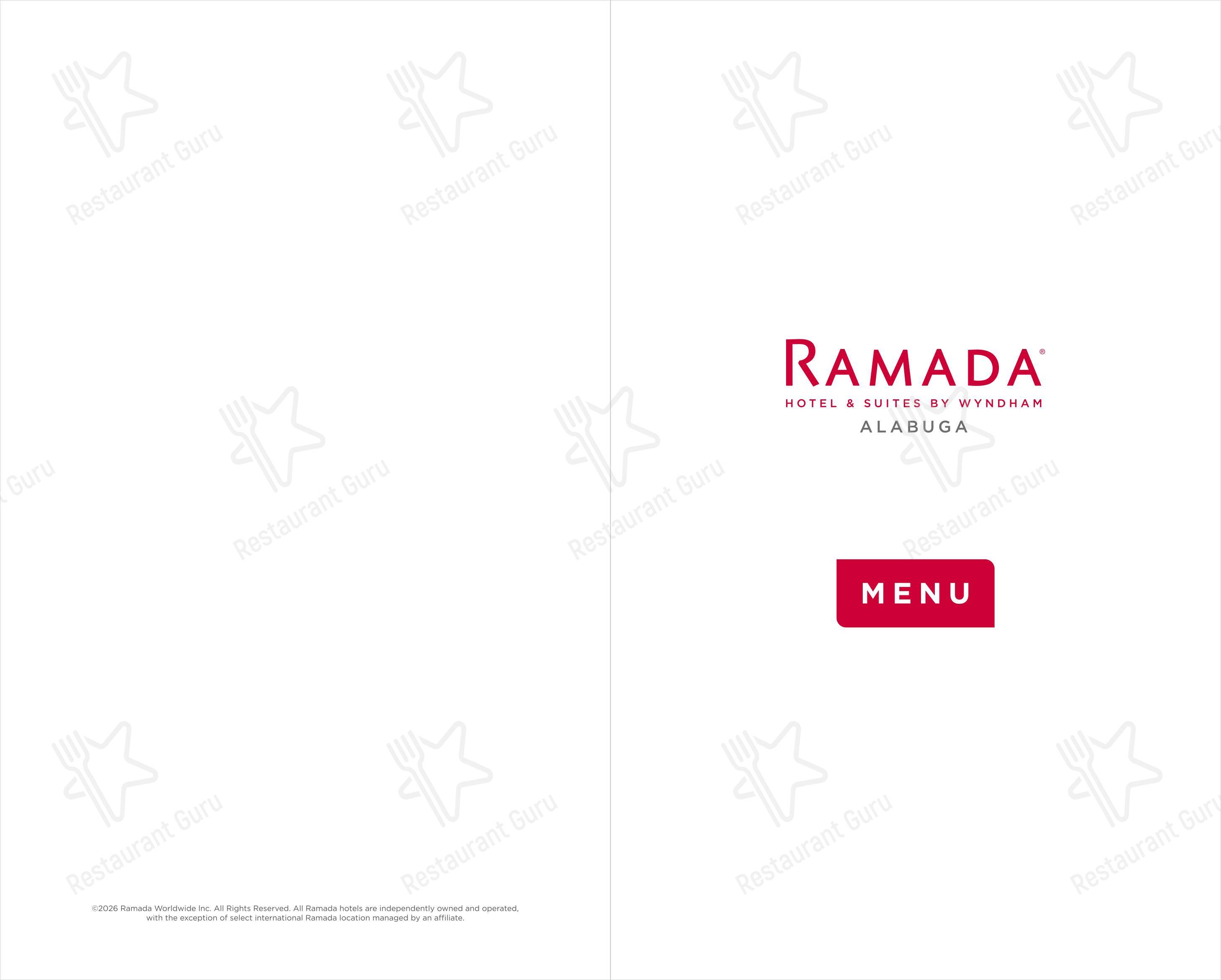 Меню напитков Ramada Hotel & Suites by Wyndham Alabuga в Елабуге