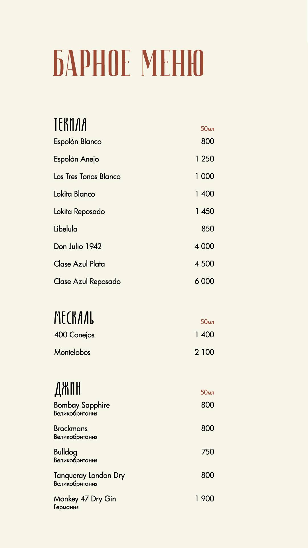 Архитектор меню