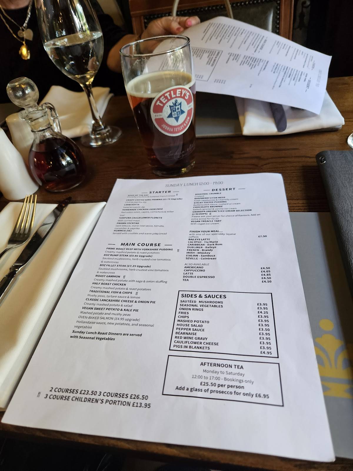 Cenetta меню