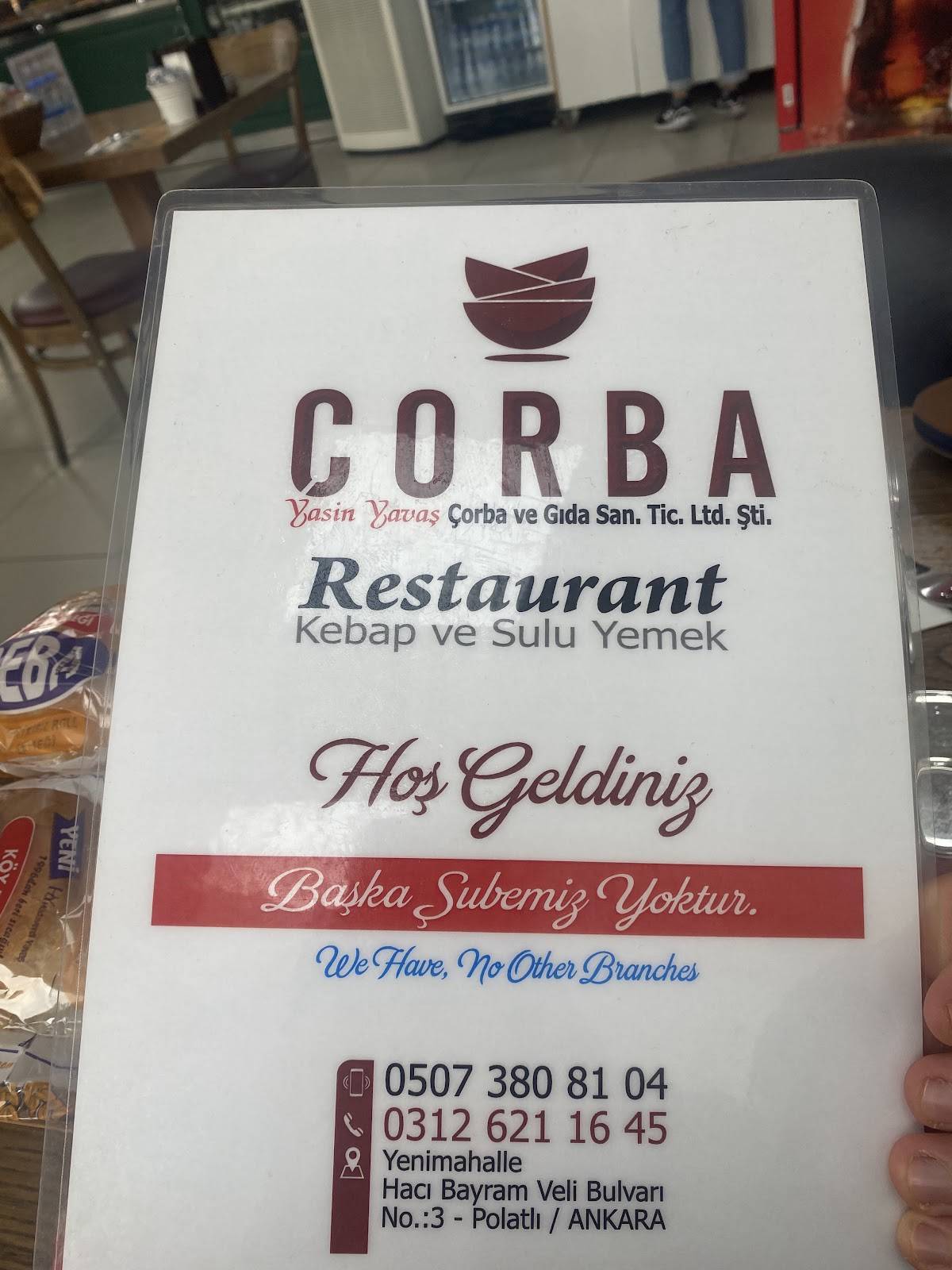 Çorbacı меню