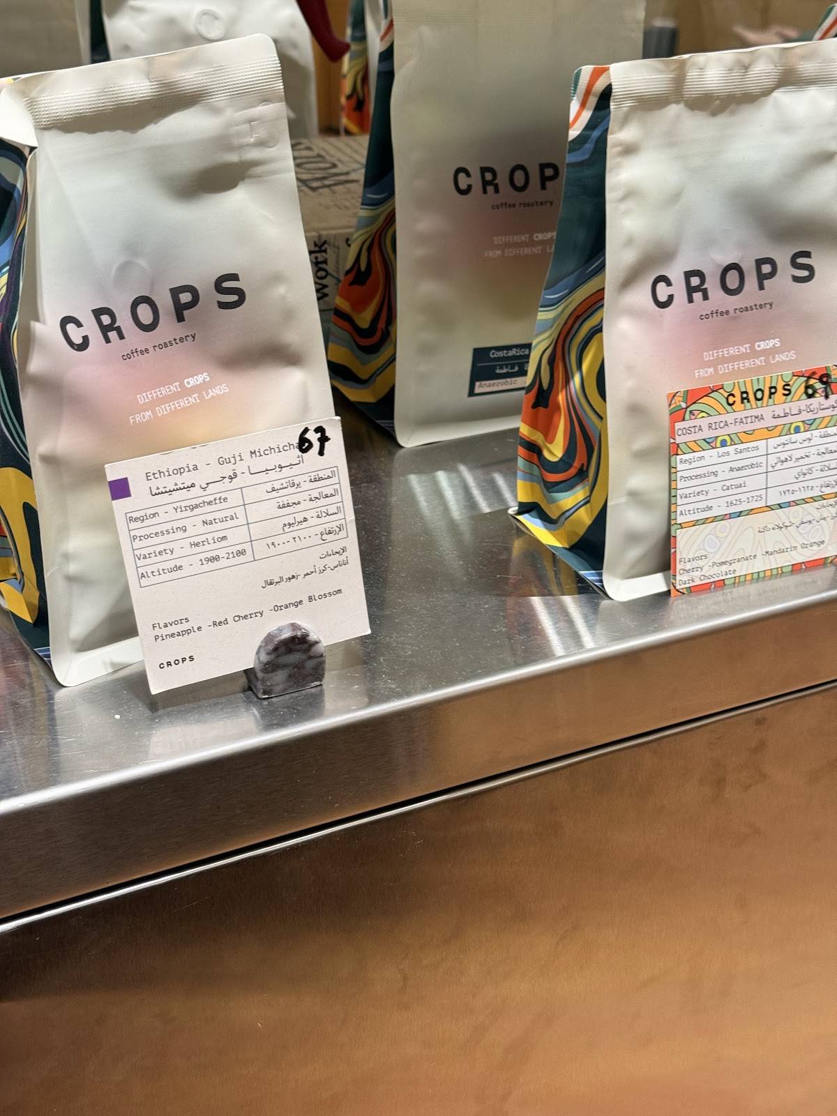 Crops меню