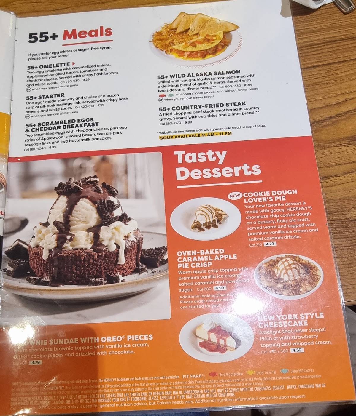Denny's Restaurant меню