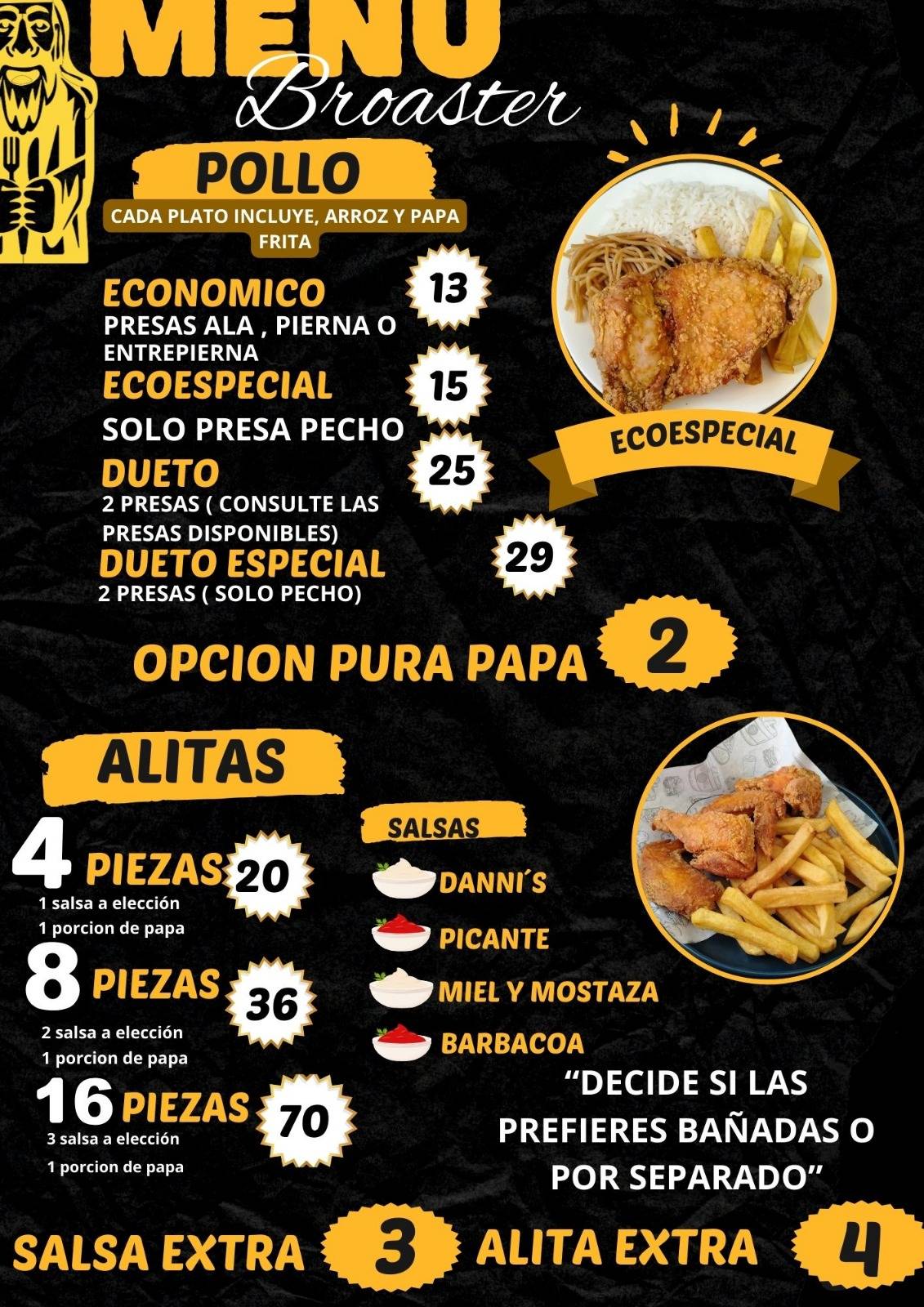 El Errante меню