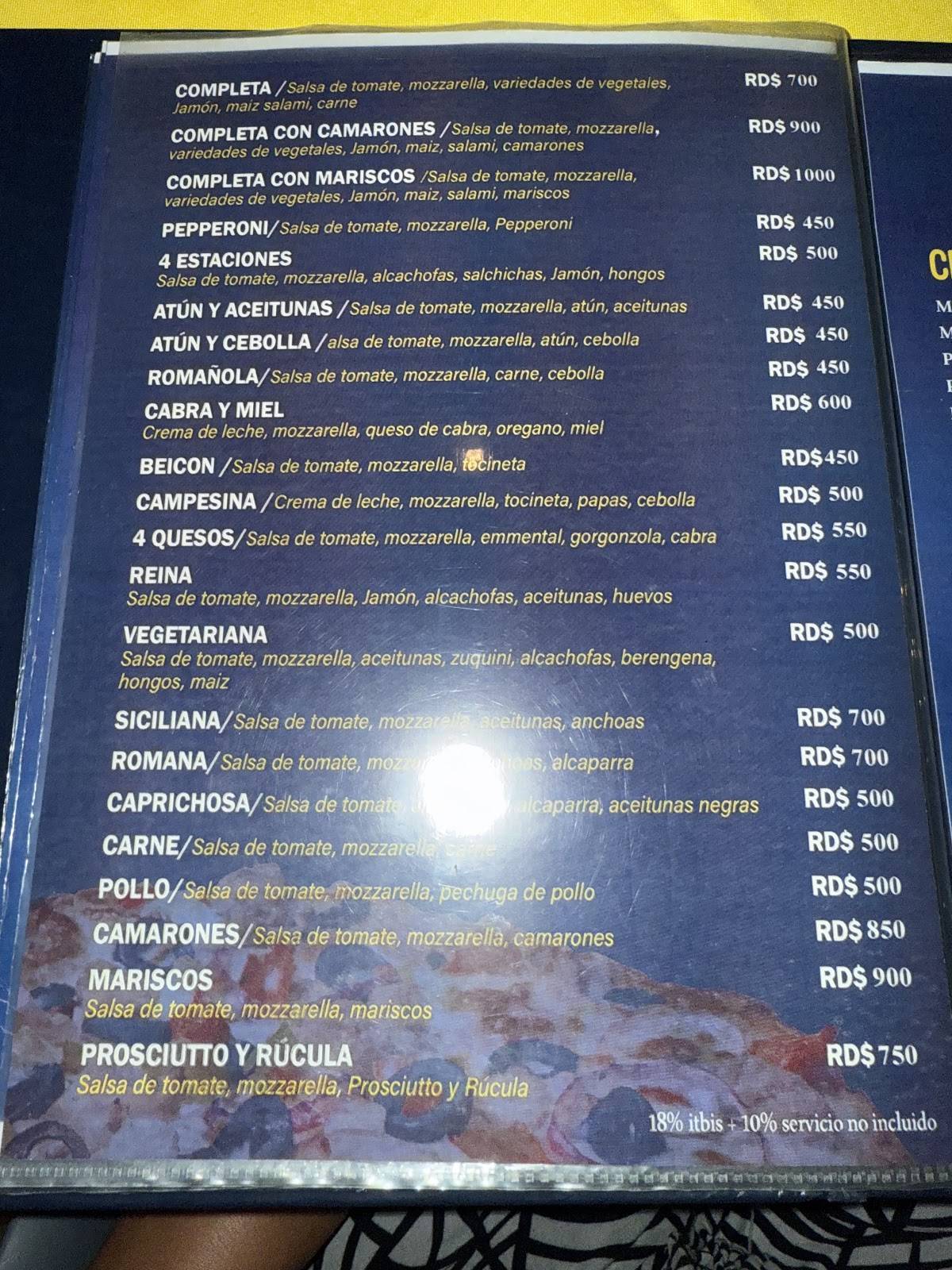 El Rinconcito de Rene меню