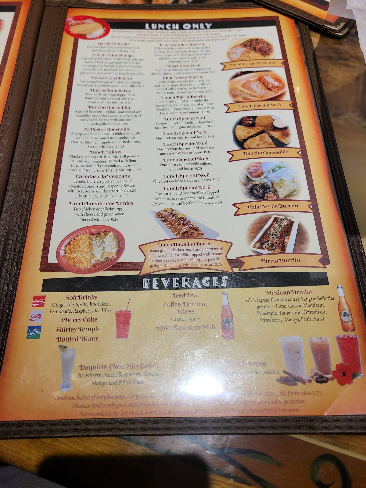 El Rodeo Mexican Restaurant меню