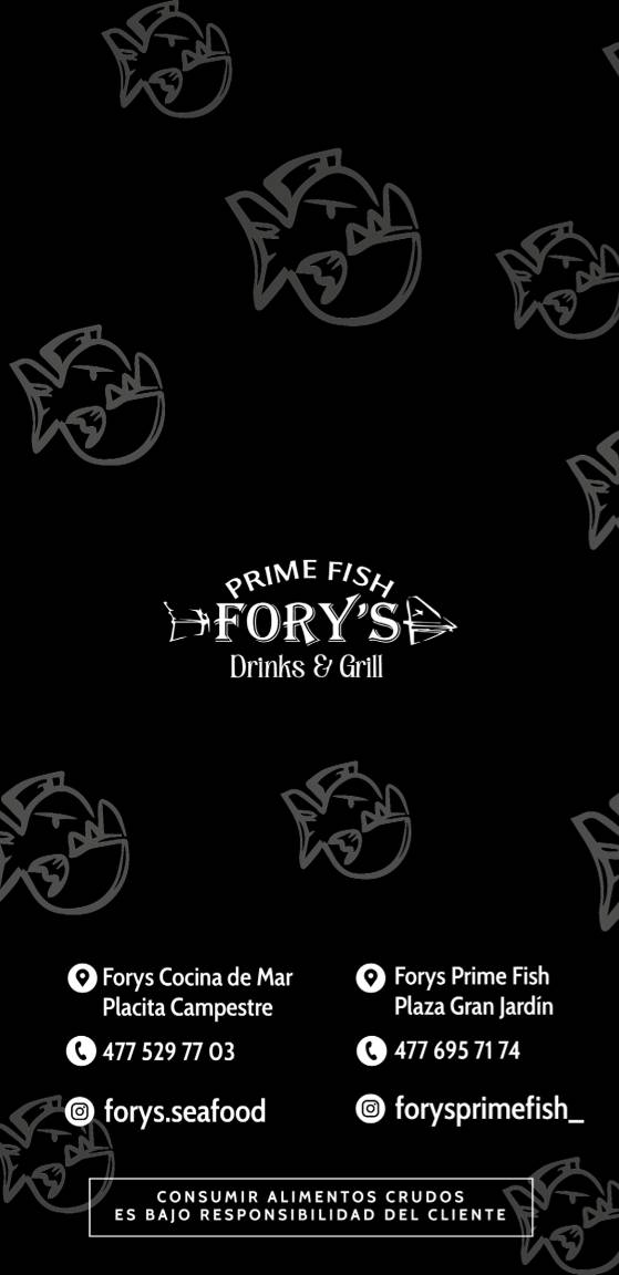 FORY’S PRIME FISH меню