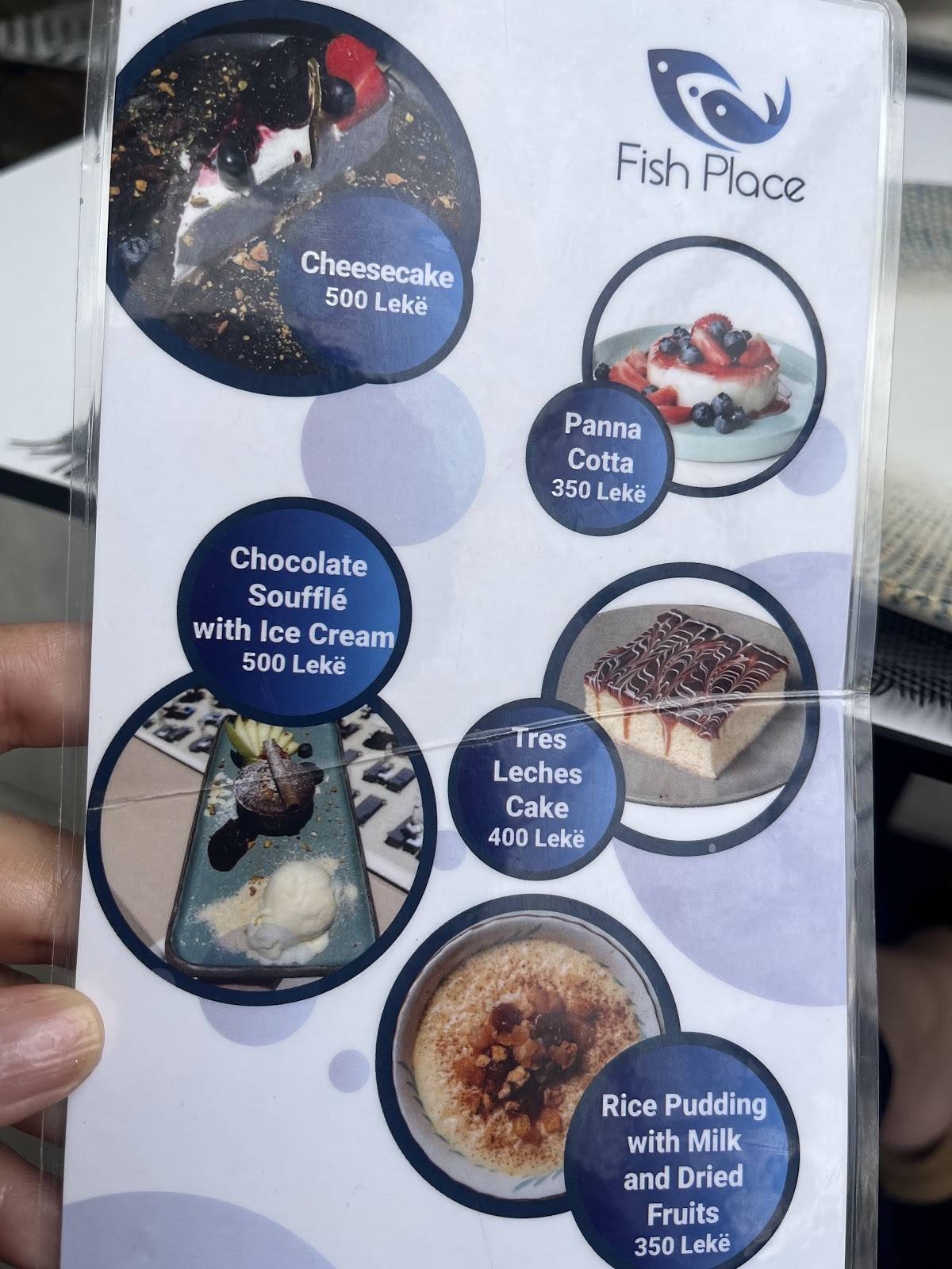 Fish Place меню