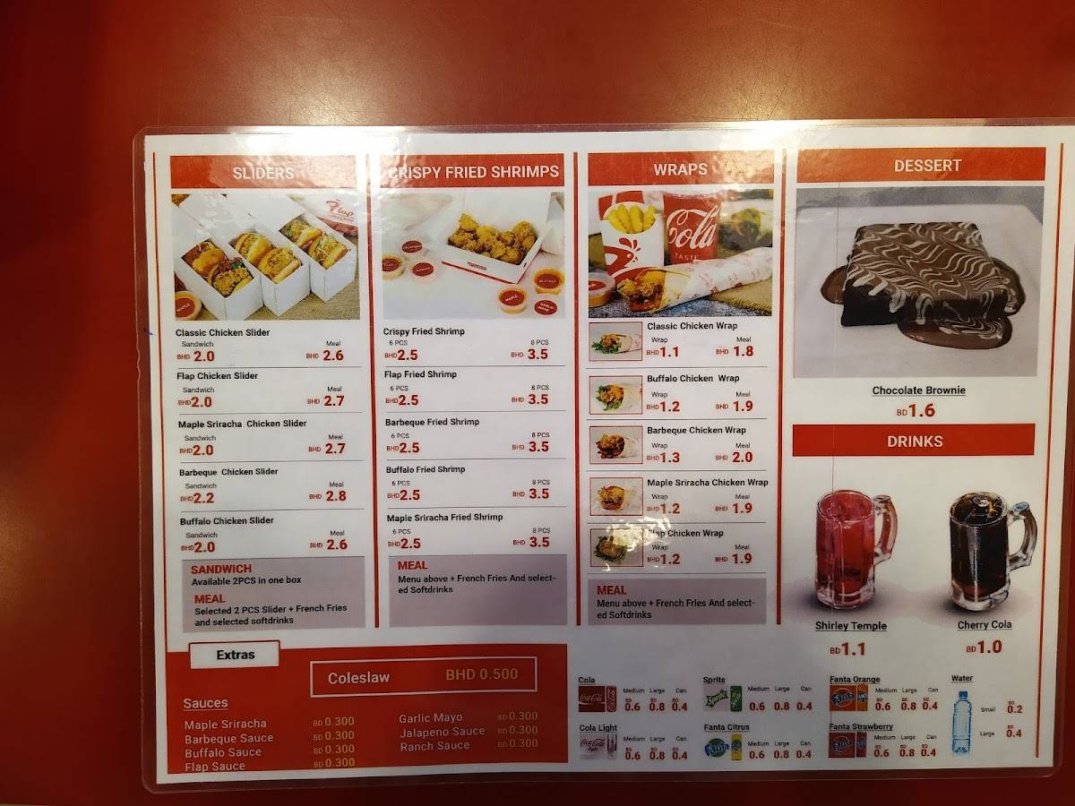 Flap Fried Chicken меню