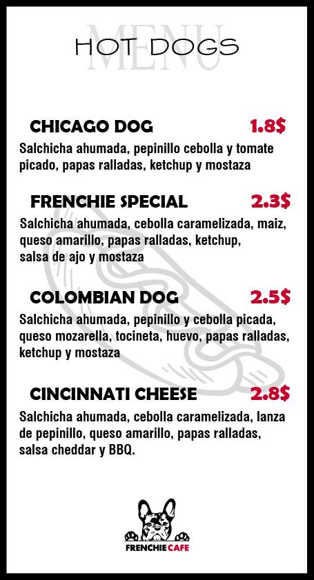 Frenchie Café меню